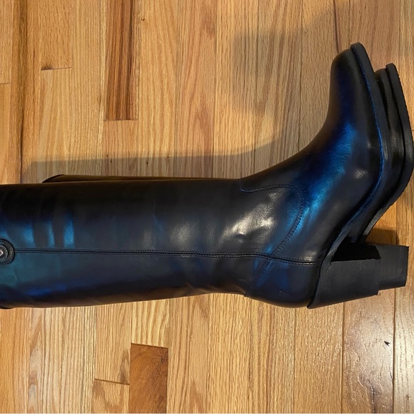 - Frye Black Leather Jackie Boots 8.5 NEW with Box - Picture 9 of 11